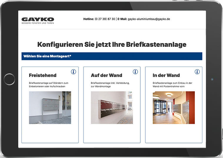 Briefkastenkonfigurator